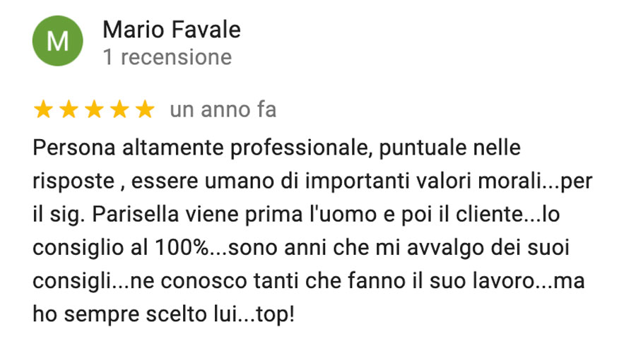 Recensione di Mario Favale su Silvio Parisella